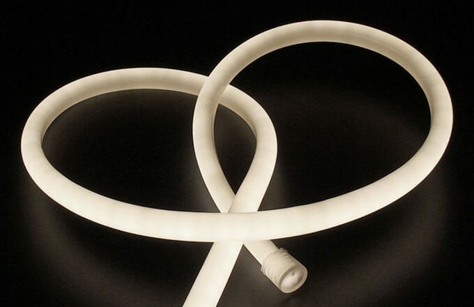 nature white neon rope light