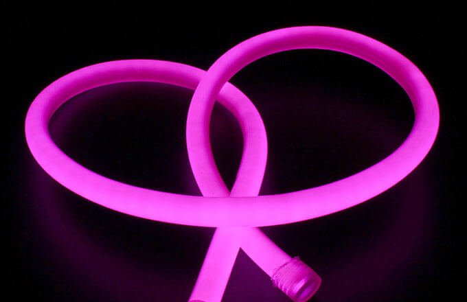 pink neon rope light