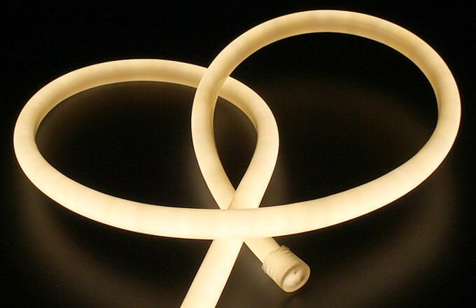 warm white neon rope light