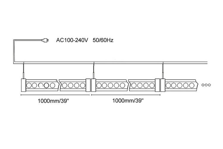 AC wall washer light