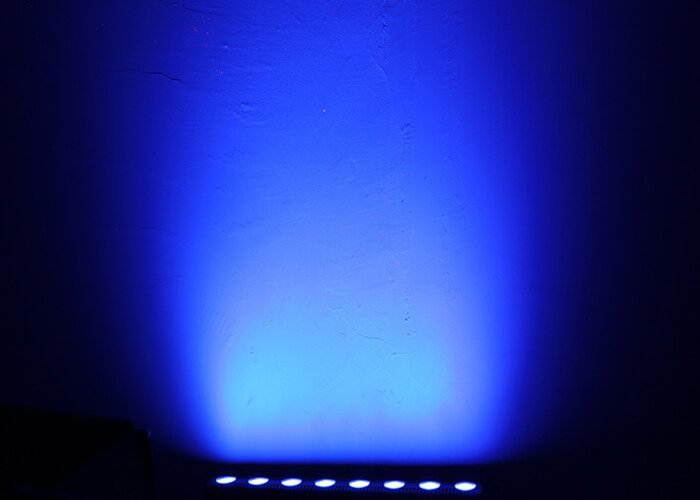 blue stage wash light