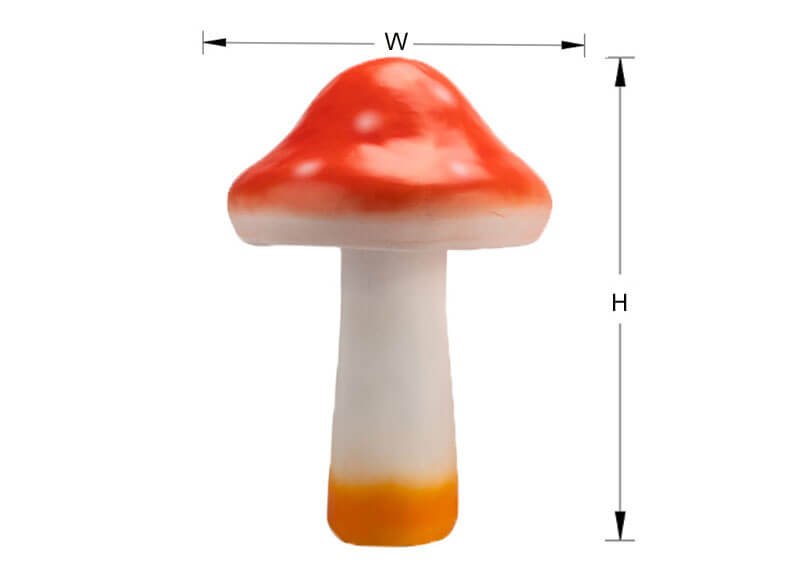 mushroom light size