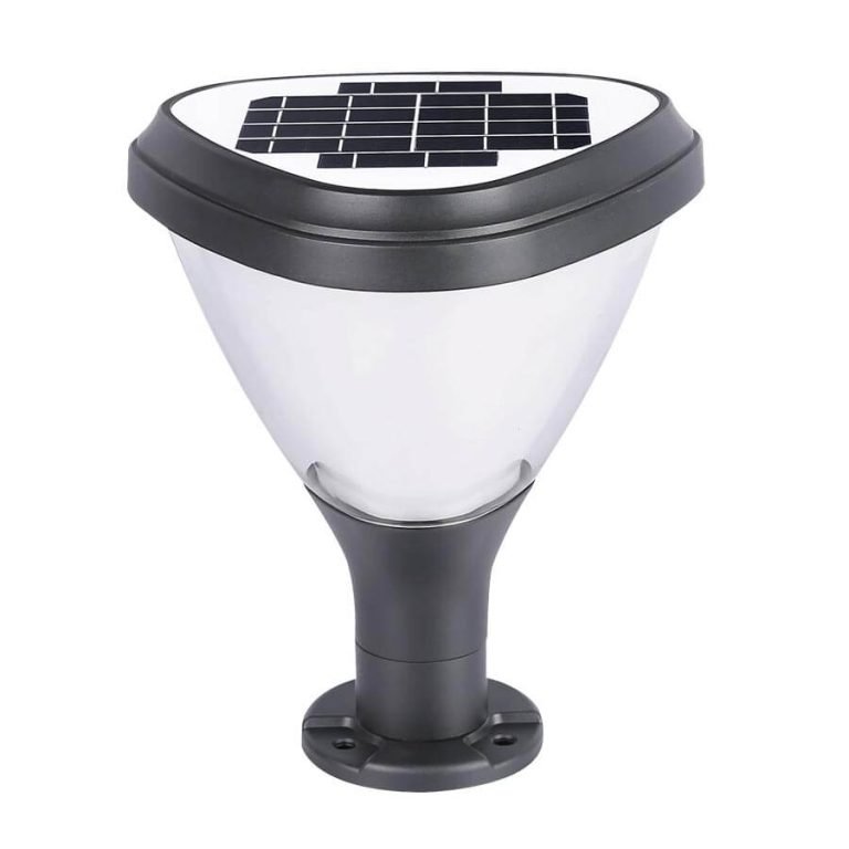 outdoor solar pillar lights