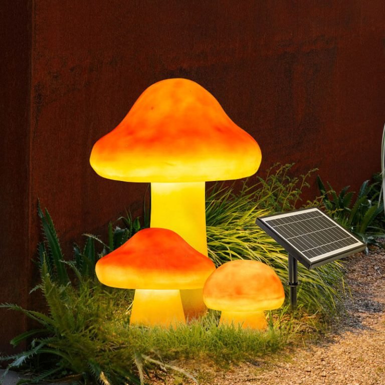 solar mushroom lights