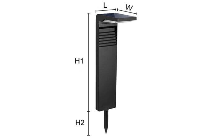 light bollards size