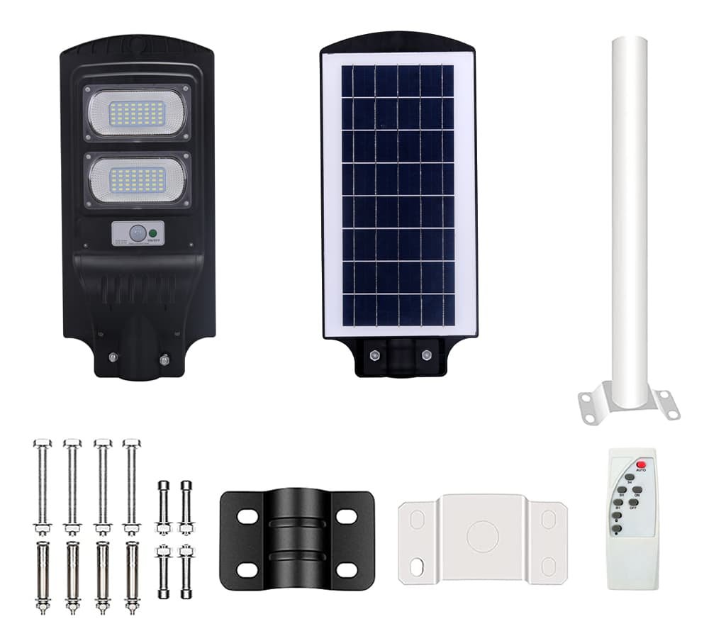 integrated solar street light package detail