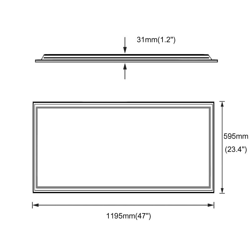 led panel light 2 x 4 size