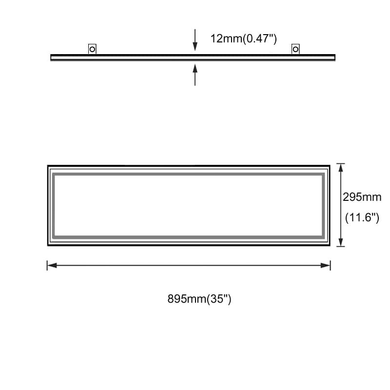 led panel light ceiling size