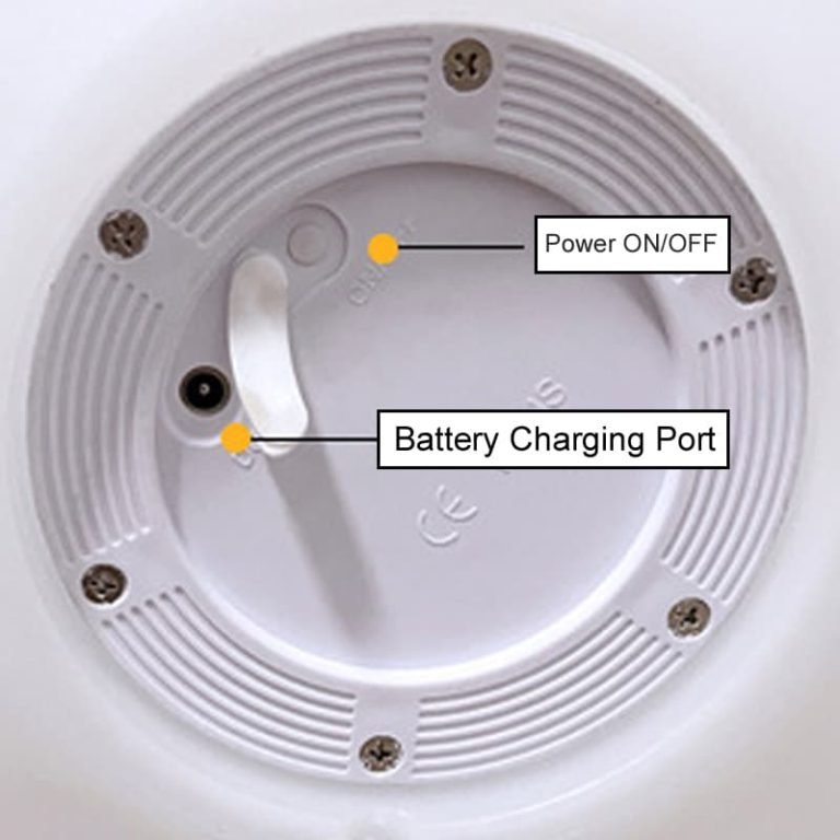 rechargeable pillar light base