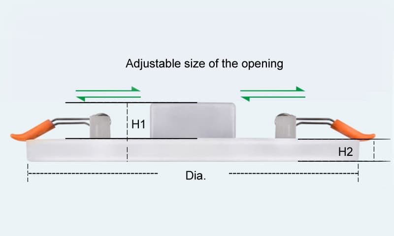 round led panel light size 02