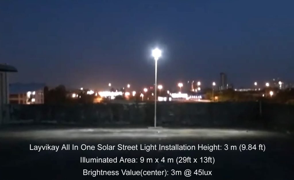 solar street light brightness