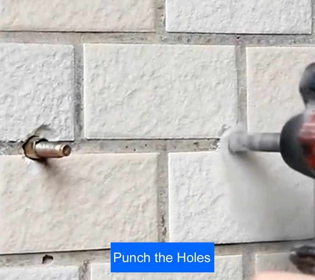 punch the holes