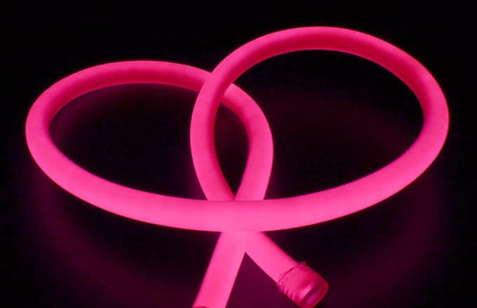 ice pink neon rope light