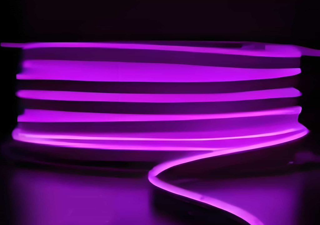 led neon light violet